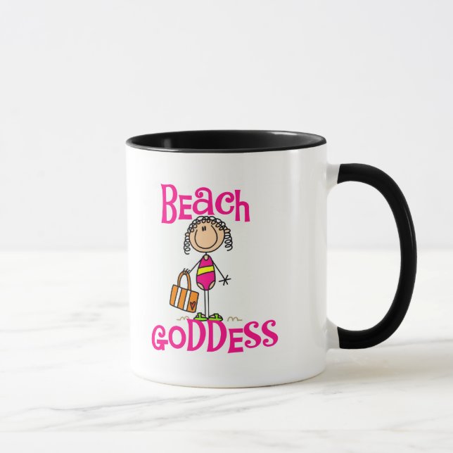 Tasse T-shirts et cadeaux de déesse de plage (Droite)