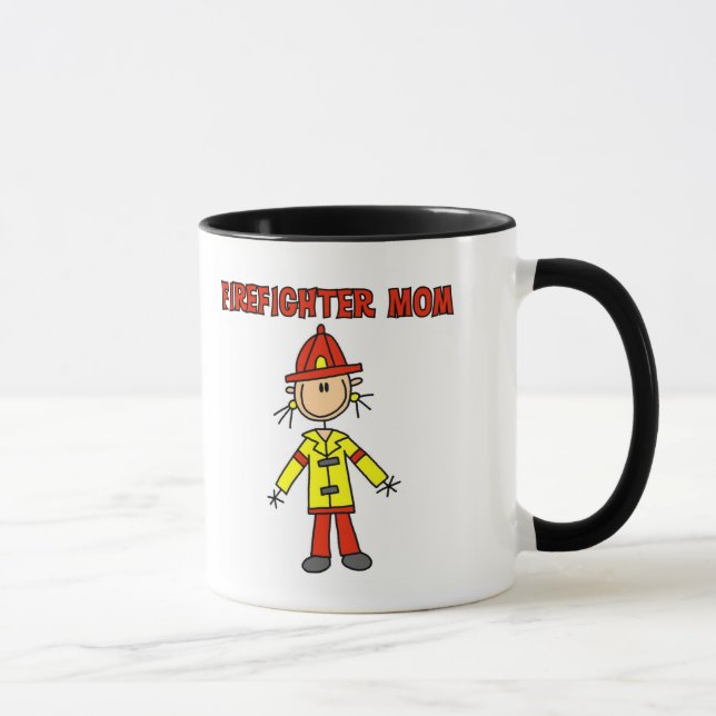 Tasse T-shirts et cadeaux de maman de sapeur-pompier (Droite)