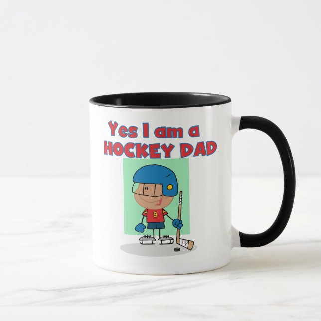 Tasse T-shirts et cadeaux de papa d'hockey (Droite)