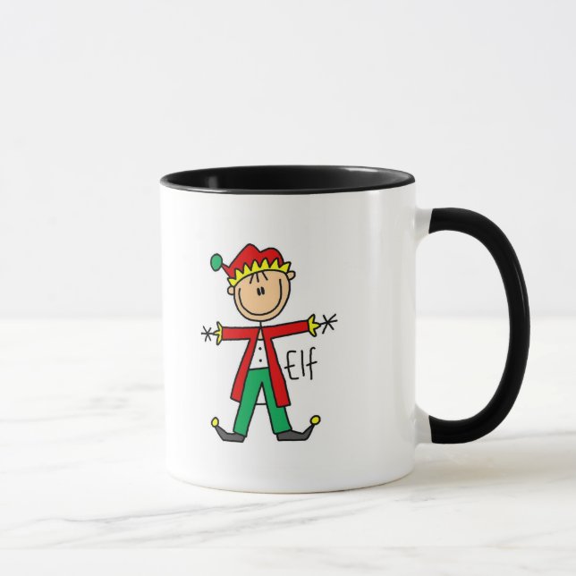 Tasse T-shirts et cadeaux d'Elf de vacances (Droite)