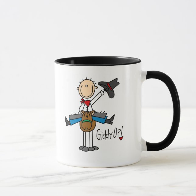 Tasse T-shirts et cadeaux hauts étourdis de cowboy (Droite)