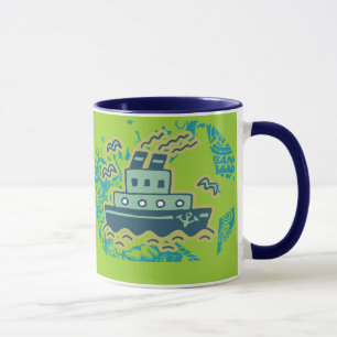 Tasse T-shirts et cadeaux partis de remorqueur d'Ancres