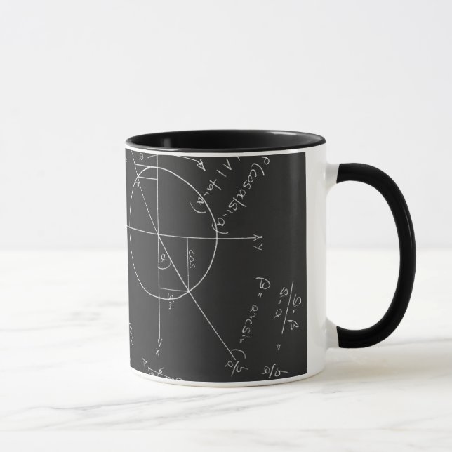 Tasse Tableau noir de maths (Droite)