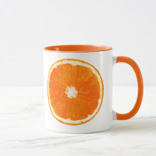 Tasse Tableau numérique en tranche orange