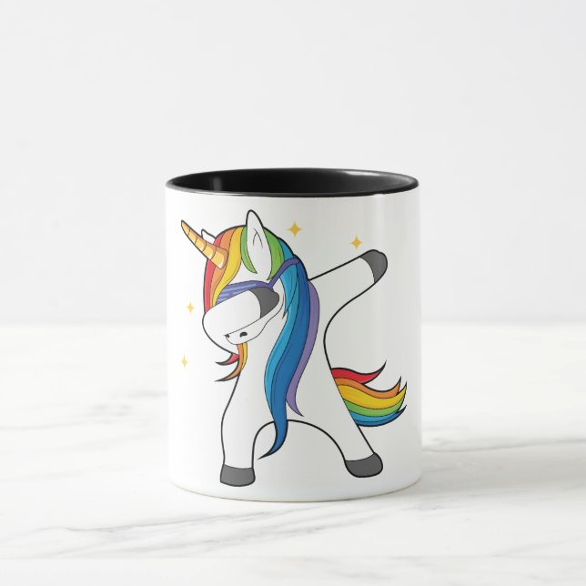 Tasse tamponnante de licorne mignonne unique (Centre)
