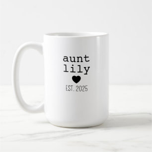 Tasse Tante Nom Personnalisé, Cadeau Anniversaire 