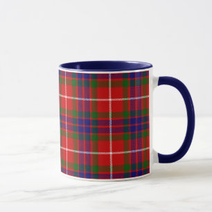 Tasse Tartan bleu et vert rouge de Fraser de clan