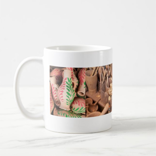 tasse, tasse avec images artisanales marocaines de (Gauche)