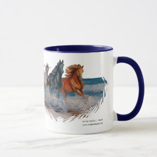 Tasse Tasse, chevaux dans le surf II