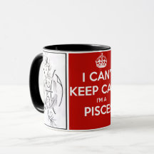 Tasse/Zodiaque-Poissons combinés faits sur