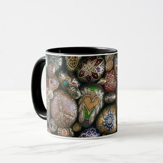 "Tasse - tastic" Geschenk durch Künstler Julie Ann Tasse (Vorderseite Links)