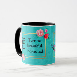 Tasse TBI Beau magnifique individuel rose floral