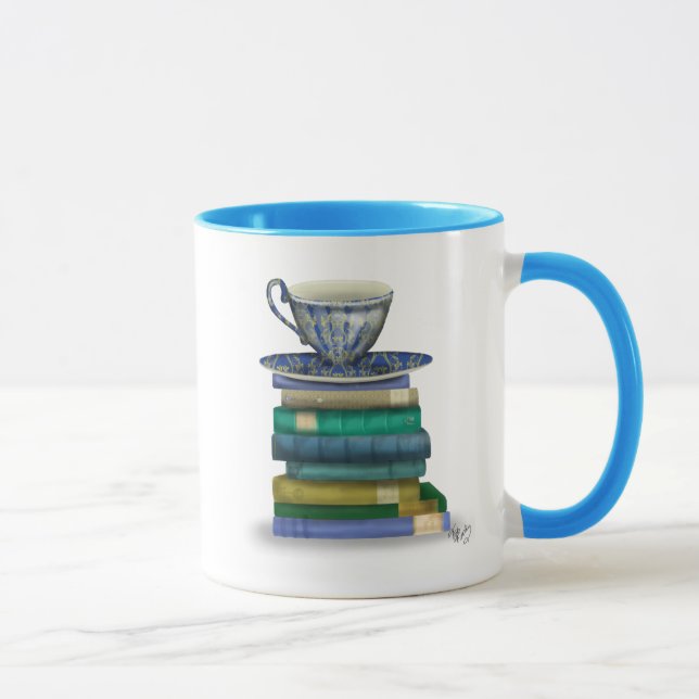 Tasse Teacup et livres (Droite)