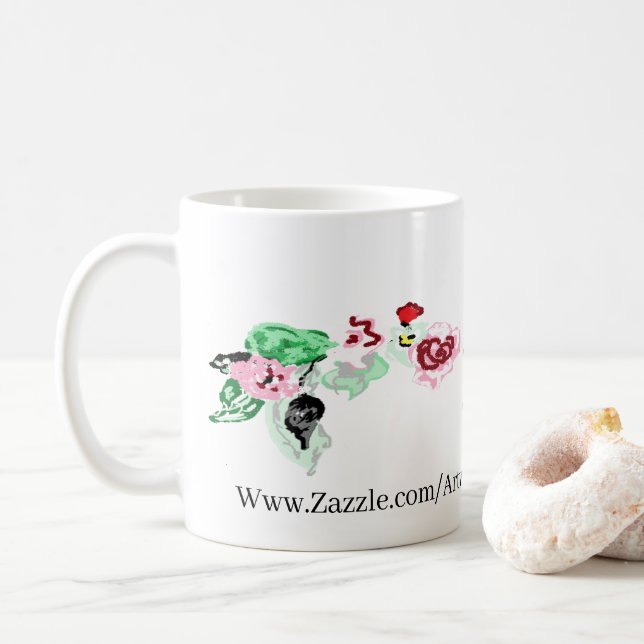 Tasse: TEE ODER KAFFEZEIT Kaffeetasse (Mit Donut)