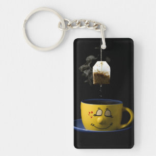 Tasse Tee Schlüsselring/Schlüsselanhänger Schlüsselanhänger