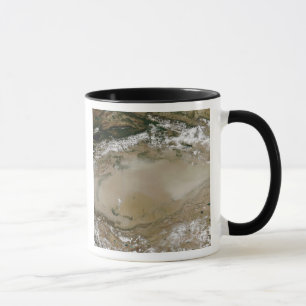 Tasse Tempête de poussière dans le désert de Taklimakan,