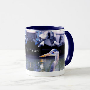 Tasse tête à tête en bleu