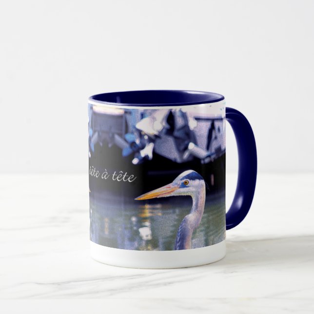 Tasse tête en bleu (Devant droit)