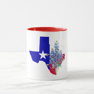 Tasse Texas et Bluebonnets