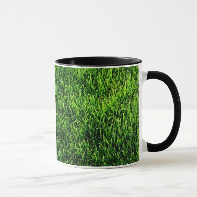 Tasse Texture d'herbe verte d'un terrain de football (Droite)