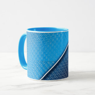 Tasse Texture extérieure balayée métallique abstraite
