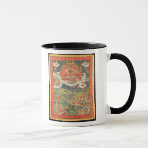 Tasse Thangka du paradis d'Amitabha