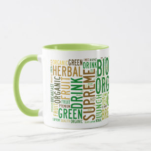 Tasse Thé petit-déjeuner textuel