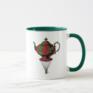 Tasse Théière 2 de vol rouge et verte
