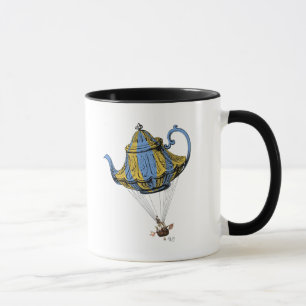 Tasse Théière 3 de vol bleue et jaune