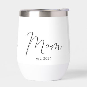 Tasse Thermique à Vin pour Maman Établie Nouveau C