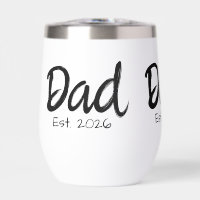 Tasse thermique pour vin Cadeau pour nouveau papa