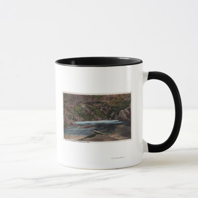 Tasse Thermopolis, WY - Big Horn Hot Springs View (Droite)