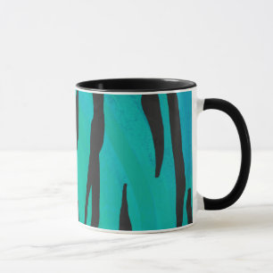 Tasse Tiger noir et Turquoise