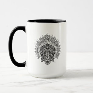Tasse Tigre tiré par la main dans le style