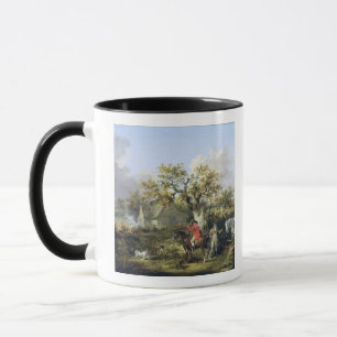 Tasse Tir de perdrix (huile sur la toile)