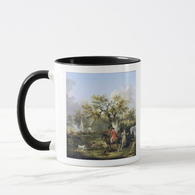 Tasse Tir de perdrix (huile sur la toile) (Gauche)