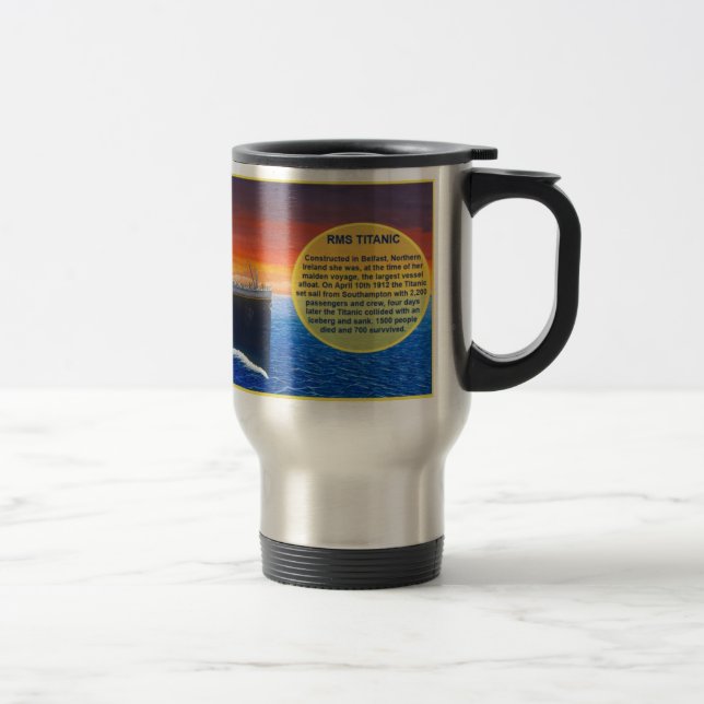 Tasse titanique de voyage (Droit)