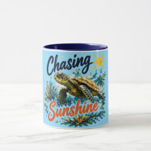 Tasse Tortue à la Poursuite du Soleil