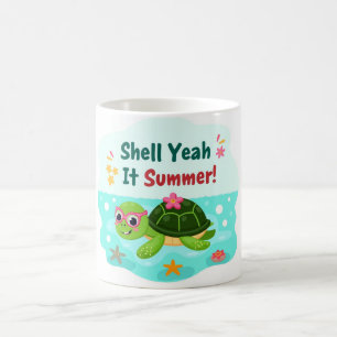 Tasse Tortue de Mer C'est l'Été Shell Yeah