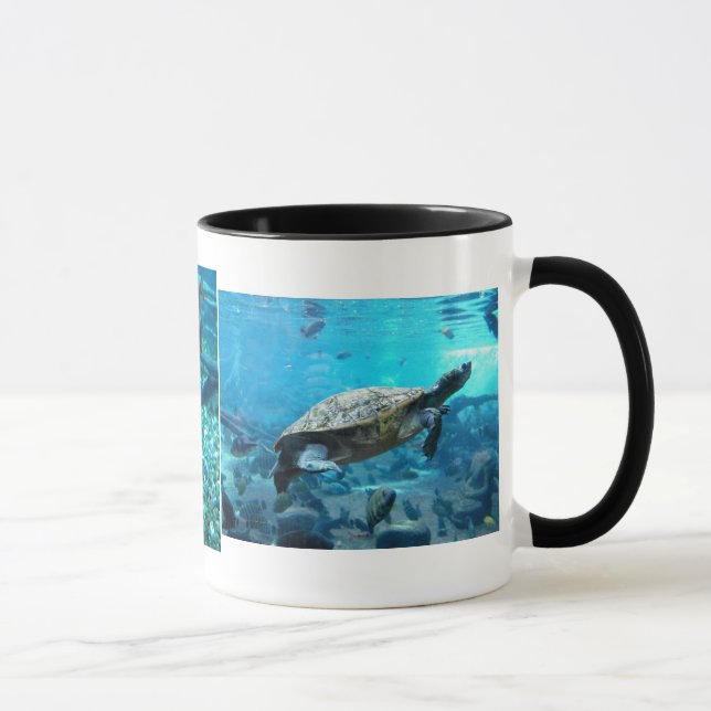 Tasse Tortue et bancs de poissons (Droite)
