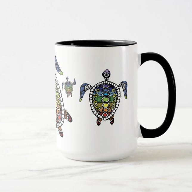Tasse Tortue Sérénité Chakras (Droite)