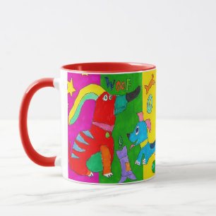 Tasse "Toutou ! Ouah !" Chien de Couleurs