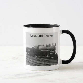 Tasse Train vintage de machine à vapeur de vieux trains