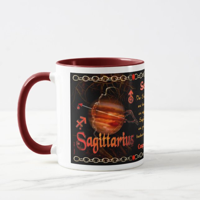 Tasse Tranchant de zodiaque de Sagittaire de Scorpion de (Gauche)