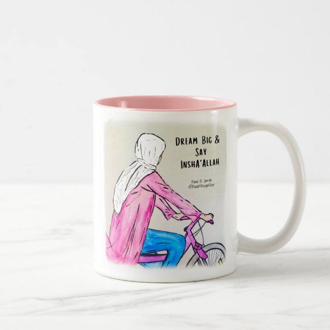 Tasse - Traum groß und Say InshaAllah - 11 oz (Rechts)