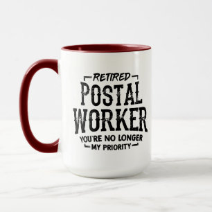 Tasse Travailleur Postal Retraité N'est Plus Prior