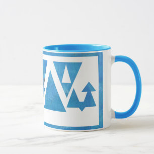 Tasse Triangles et flèches tendus