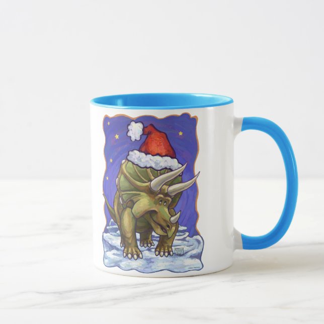 Tasse Tricératops Noël (Droite)
