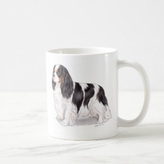 Tasse: Tricolor unbekümmerter König Charles Kaffeetasse