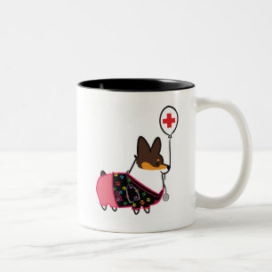 Tasse tricolore   CorgiThings d'infirmière de